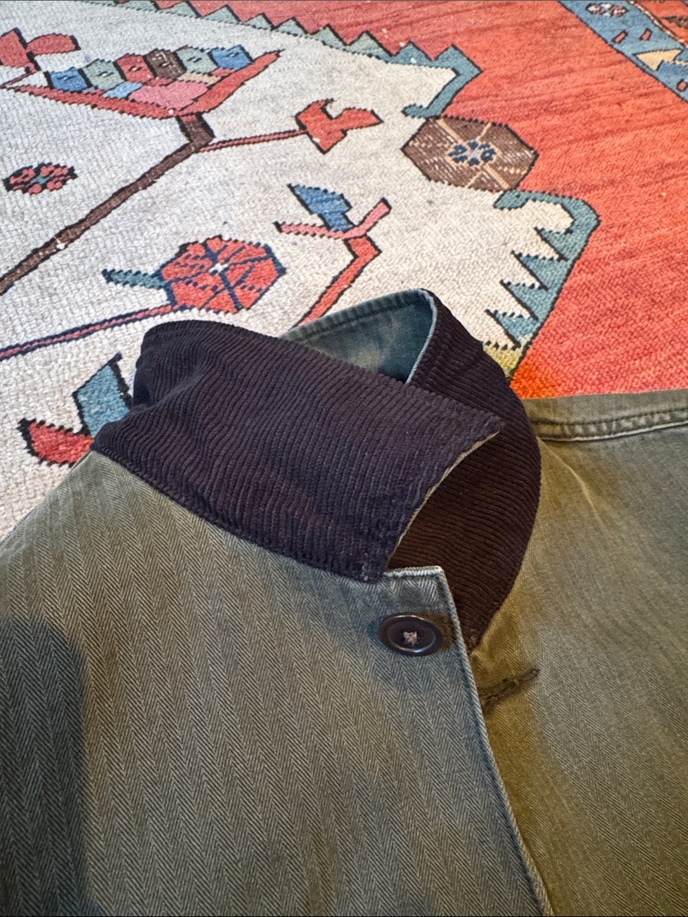 Alex Mill, Classic Chore Jacket, Faded Army - Picture 5 of 5